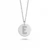 Diamond Letter E Pendant Necklace