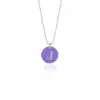 Diamond Letter J Enamel Necklace