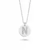 Diamond Letter N Pendant Necklace