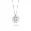 Diamond Letter O Pendant Necklace