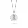 Diamond Letter R Pendant Necklace