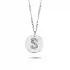 Diamond Letter S Pendant Necklace