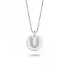 Diamond Letter U Pendant Necklace