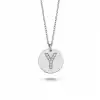 Diamond Letter Y Pendant Necklace