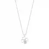 Diamond Lucky Clover Pendant Necklace