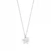 Diamond Star Plate Pendant Necklace
