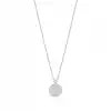 Diamond White Ribbon Pendant Necklace