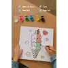 Dondurmalı Ayıcık Boyama Tuvali – Şövalesiz Boya Seti 20x20
