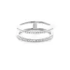Dual Line Diamond Ring