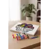 Düğüm Desenli Mandala Tuval Boyama Seti 40x50 cm