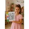 Dünyanın En Tatlı Annesine Temalı Eğitici Boyama Tuvali Şövalesiz Boya Seti 20x20 cm