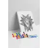 El Desenli Mandala Tuval Boyama Seti 40x50 cm