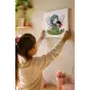 En Tatlı Annem Yazılı Eğitici Boyama Tuvali – Şövalesiz Boya Seti 20x20 cm