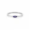 Eye Motif Navy Enamel Diamond Ring