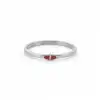 Eye Motif Rouge Enamel Diamond Ring