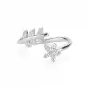 Floral Branch Spiral Ring