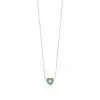 Green Amour Heart Necklace