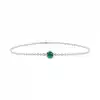 Green Aura Solitaire Bracelet