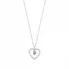 Green Beaded Heart Necklace