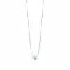 Green Blush Heart Necklace