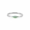 Green Enamel Eye Ring