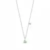 Green Enamel Heart Necklace