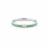 Green Glow Baguette Ring