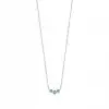 Green Trio Minimal Necklace