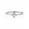 Halo Baguette Diamond Ring