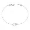Heart Diamond Chain Bracelet
