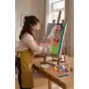 Kadın Yüzü Desenli Mandala Tuval Boyama Seti 40x50 cm
