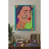 Kadın Yüzü Desenli Mandala Tuval Boyama Seti 40x50 cm