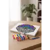 Kalın Çizgili Mandala Tuval Boyama Seti 40x50 cm