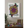 Kaplumbağa Desenli Mandala Tuval Boyama Seti 40x50 cm