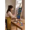 Kar Kraliçesi Desenli Mandala Tuval Boyama Seti 40x50 cm