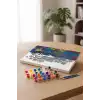 Kar Kraliçesi Desenli Mandala Tuval Boyama Seti 40x50 cm