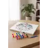 Kardan Adam Desenli Mandala Tuval Boyama Seti 40x50 cm