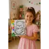 Karpuzlu Ayıcık Boyama Tuvali – Şövalesiz Boya Seti 20x20