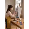 Kedi Desenli Mandala Tuval Boyama Seti 40x50 cm