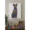 Kedi Desenli Mandala Tuval Boyama Seti 40x50 cm