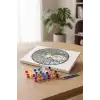 Kedi Desenli Mandala Tuval Boyama Seti 40x50 cm