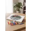 Kedi Desenli Mandala Tuval Boyama Seti 40x50 cm