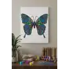 Kelebek Desenli Mandala Tuval Boyama Seti 40x50 cm