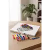 Kelebek Desenli Mandala Tuval Boyama Seti 40x50 cm