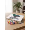 Kelebek Desenli Mandala Tuval Boyama Seti 40x50 cm