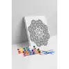 Klasik Mandala Tuval Boyama Seti 40x50 cm