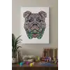 Köpek Desenli Mandala Tuval Boyama Seti 40x50 cm