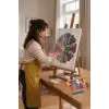 Kuş Desenli Mandala Tuval Boyama Seti 40x50 cm