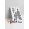 Londra Temalı Mandala Tuval Boyama Seti 40x50 cm