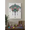 Lotus Çiçeği Desenli Mandala Tuval Boyama Seti 40x50 cm